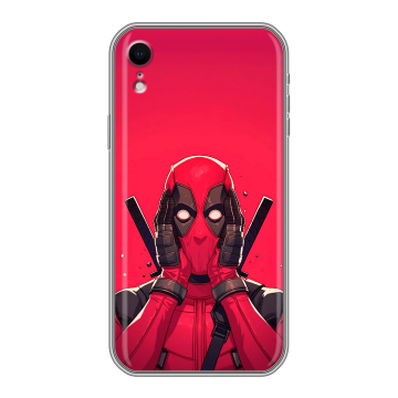 Силиконовый чехол на Iphone Xr с принтом Дедпул Deadpool