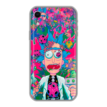 Силиконовый чехол на Iphone Xr с принтом Рик и Морти Rick Morty