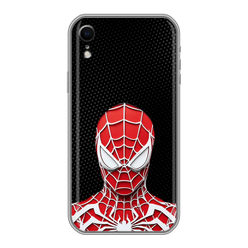 Силиконовый чехол на Iphone Xr с принтом человек паук spiderman