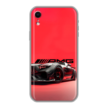 Силиконовый чехол на Iphone Xr с принтом Мерседес Mercedes AMG Силиконовый чехол на Iphone Xr с принтом Мерседес Mercedes AMG