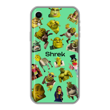 Силиконовый чехол на Iphone Xr с принтом Шрек Shrek Силиконовый чехол на Iphone Xr с принтом Шрек Shrek