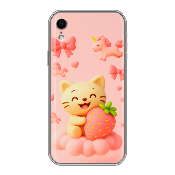 Силиконовый чехол на Iphone Xr с принтом для девочек