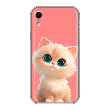 Силиконовый чехол на Iphone Xr с принтом Розовый котенок Силиконовый чехол на Iphone Xr с принтом Розовый котенок