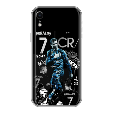 Силиконовый чехол на Iphone Xr с принтом Реал Роналдо Силиконовый чехол на Iphone Xr с принтом Реал Роналдо