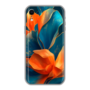Силиконовый чехол на Iphone Xr с принтом Цветы Силиконовый чехол на Iphone Xr с принтом Цветы
