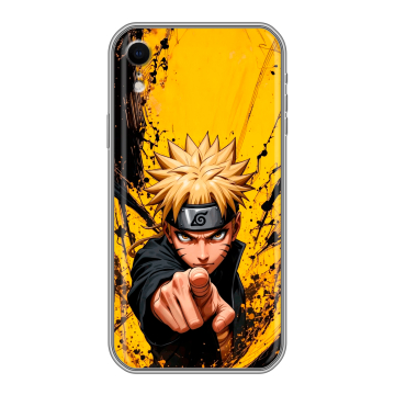 Силиконовый чехол на Iphone Xr с принтом Naruto Наруто