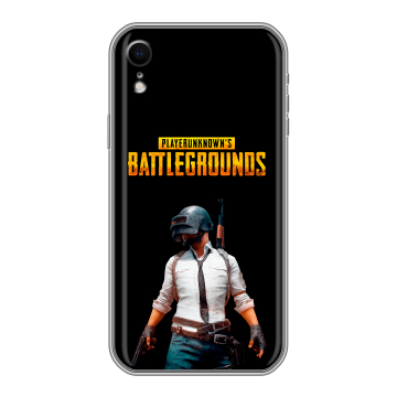 Силиконовый чехол на Iphone Xr с принтом PUGB ПАГБ
