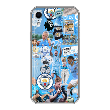 Силиконовый чехол на Iphone Xr с принтом Man City Манчестер Сити