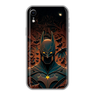 Силиконовый чехол на Iphone Xr с принтом Batman Бэтмен