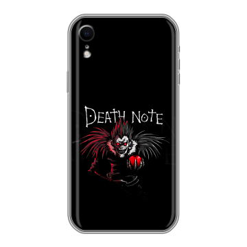 Силиконовый чехол на Iphone Xr с принтом Death note Тетрадь смерти