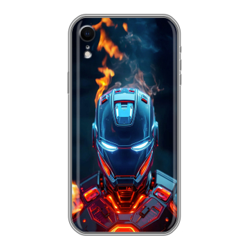 Силиконовый чехол на Iphone Xr с принтом IronMan Железный человек