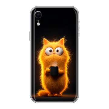 Силиконовый чехол на Iphone Xr с принтом Смешной кот