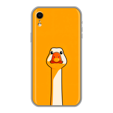 Силиконовый чехол на Iphone Xr с принтом Смешная утка