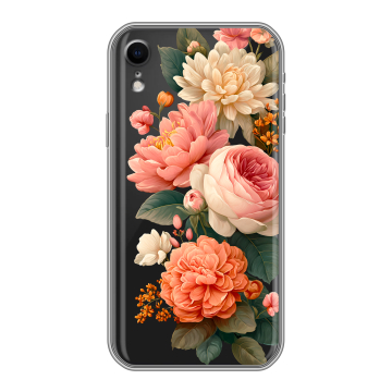 Силиконовый чехол на Iphone Xr с принтом цветы