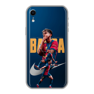 Силиконовый чехол на Iphone Xr с принтом Барселона Barca Yamal 