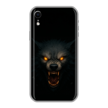 Силиконовый чехол на Iphone Xr с принтом Волк