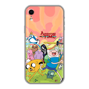 Силиконовый чехол на Iphone Xr с принтом Adventure time Время приключений