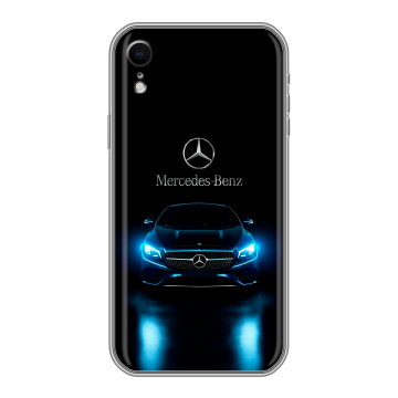 Силиконовый чехол на Iphone Xr с принтом Mercedes Мерседес Силиконовый чехол на Iphone Xr с принтом Mercedes Мерседес