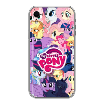 Силиконовый чехол на Iphone Xr с принтом My little pony Дружба чудо