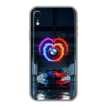 Силиконовый чехол на Iphone Xr с принтом BMW БМВ