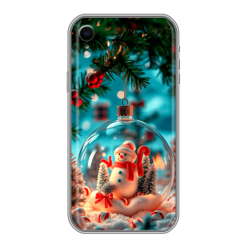 Силиконовый чехол на Iphone Xr с принтом Новый год