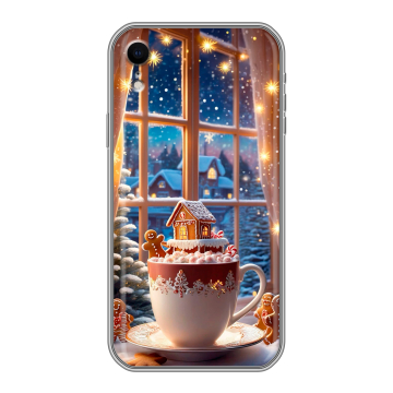 Силиконовый чехол на Iphone Xr с принтом Новый год