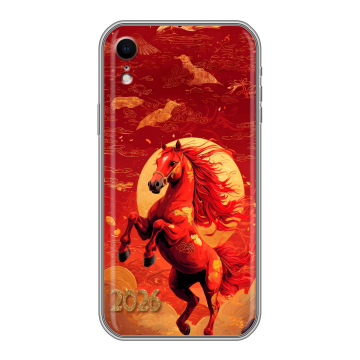 Силиконовый чехол на Iphone Xr с принтом Новый год Силиконовый чехол на Iphone Xr с принтом Новый год