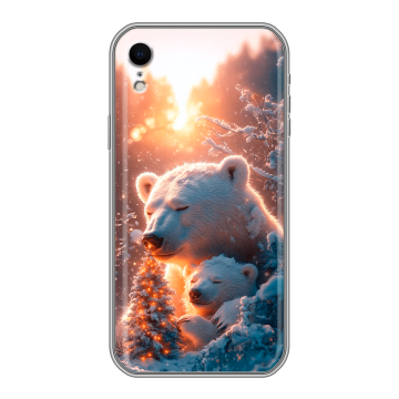 Силиконовый чехол на Iphone Xr с принтом Новый год Силиконовый чехол на Iphone Xr с принтом Новый год