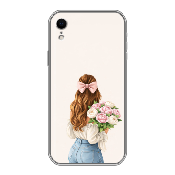Силиконовый чехол на Iphone Xr с принтом женский