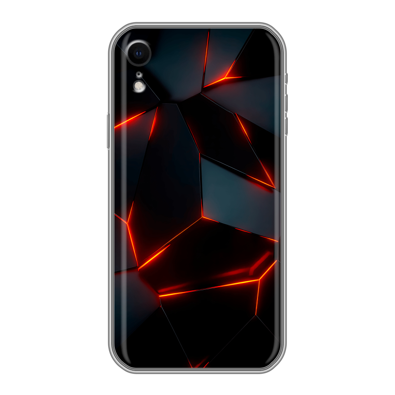 Силиконовый противоударный чехол на Iphone Xr с принтом Яркие абстракции Силиконовый противоударный чехол на Iphone Xr с принтом Яркие абстракции