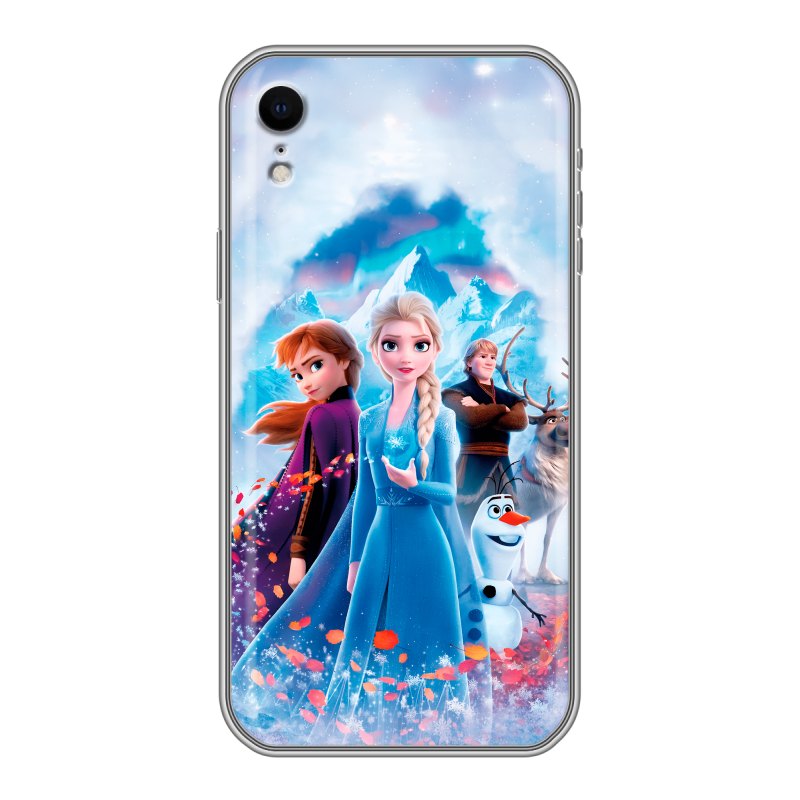 Силиконовый чехол на Iphone Xr с принтом Холодное сердце Frozen Силиконовый чехол на Iphone Xr с принтом Холодное сердце Frozen