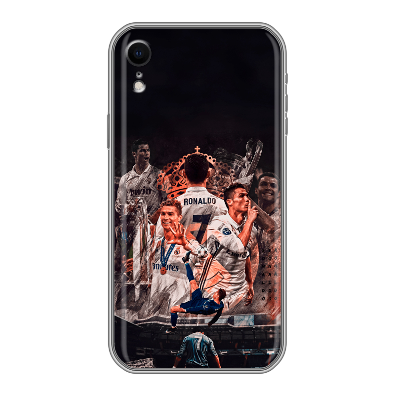 Силиконовый чехол на Iphone Xr с принтом Реал Роналдо Real Ronaldo Силиконовый чехол на Iphone Xr с принтом Реал Роналдо Real Ronaldo