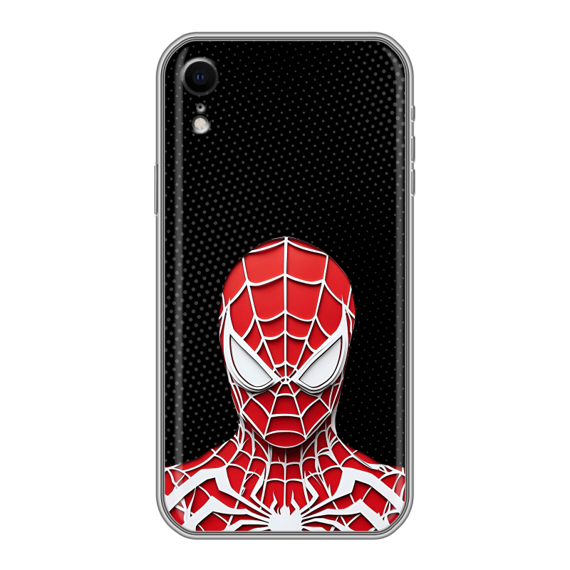 Силиконовый чехол на Iphone Xr с принтом человек паук spiderman Силиконовый чехол на Iphone Xr с принтом человек паук spiderman