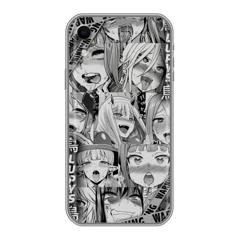 Силиконовый противоударный чехол на Iphone Xr с принтом Ahegao Ахегао Аниме Силиконовый противоударный чехол на Iphone Xr с принтом Ahegao Ахегао Аниме