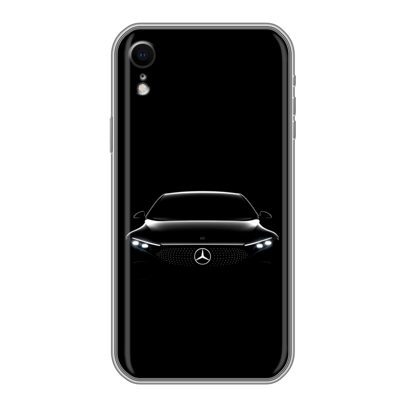 Силиконовый чехол на Iphone Xr с принтом Mercedes Мерседес Силиконовый чехол на Iphone Xr с принтом Mercedes Мерседес