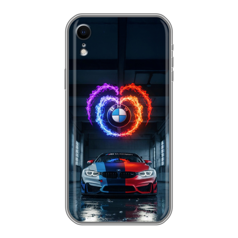 Силиконовый чехол на Iphone Xr с принтом BMW БМВ Силиконовый чехол на Iphone Xr с принтом BMW БМВ