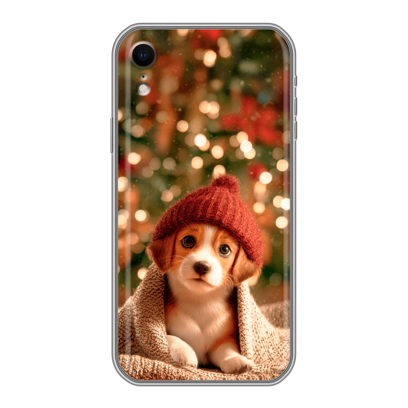 Силиконовый противоударный чехол на Iphone Xr с принтом Новый год Силиконовый противоударный чехол на Iphone Xr с принтом Новый год