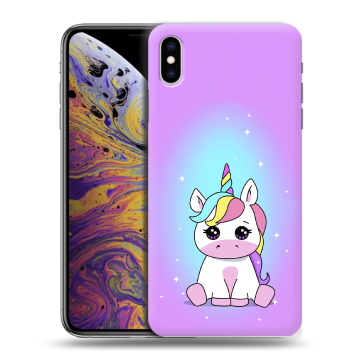 Силиконовый чехол на Iphone Xs Max с принтом Единорог