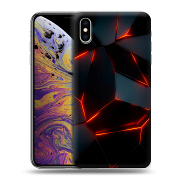 Силиконовый чехол на Iphone Xs Max с принтом Яркие абстракции