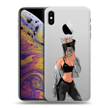 Силиконовый чехол на Iphone Xs Max с принтом Женские принты