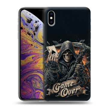 Силиконовый чехол на Iphone Xs Max с принтом Скелет карты