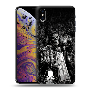 Силиконовый чехол на Iphone Xs Max с принтом Скелет