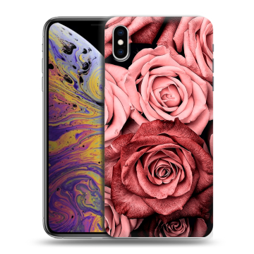 Силиконовый чехол на Iphone Xs Max с принтом Цветы розы