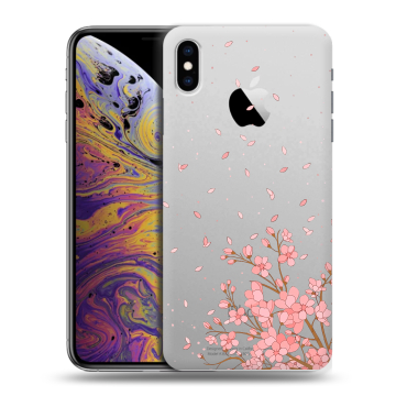 Силиконовый чехол на Iphone Xs Max с принтом Ветка сакуры