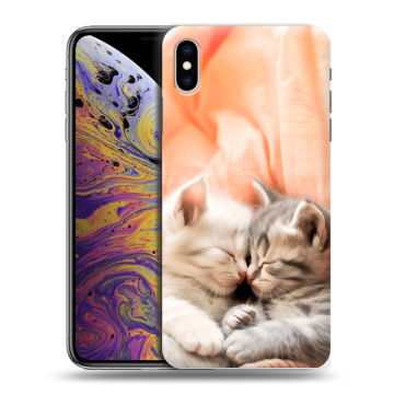 Силиконовый чехол на Iphone Xs Max с принтом Котята Силиконовый чехол на Iphone Xs Max с принтом Котята