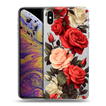 Силиконовый чехол на Iphone Xs Max с принтом Розы