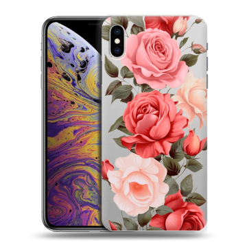 Силиконовый чехол на Iphone Xs Max с принтом Розы