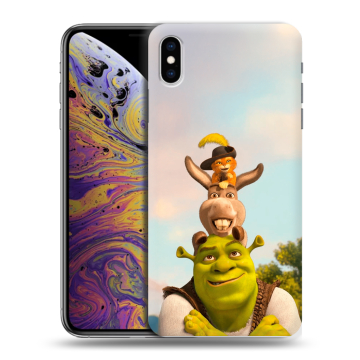Силиконовый чехол на Iphone Xs Max с принтом Шрек Shrek