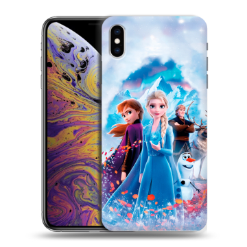 Силиконовый чехол на Iphone Xs Max с принтом Холодное сердце Frozen Силиконовый чехол на Iphone Xs Max с принтом Холодное сердце Frozen