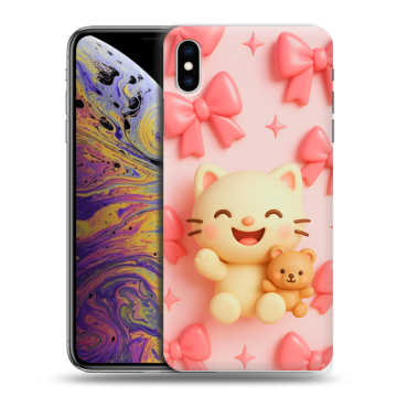 Силиконовый чехол на Iphone Xs Max с принтом для девочек